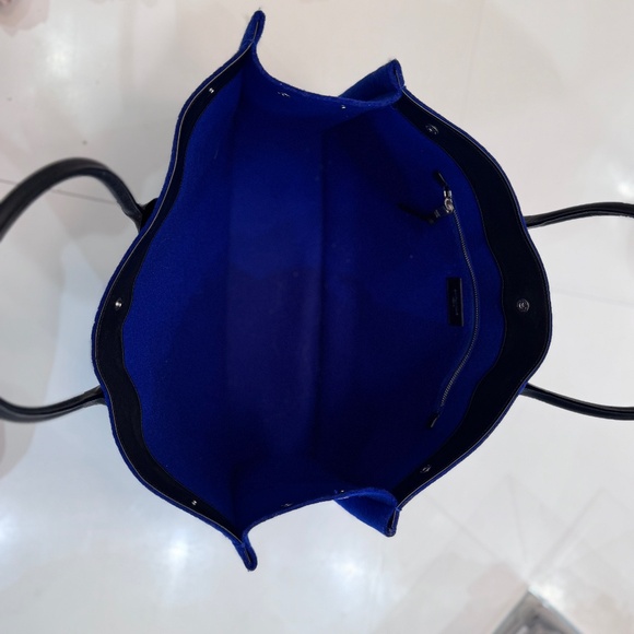 RIVE GAUCHE SAINT LAURENT | Cobalt blue designer tote - Picture 5 of 8